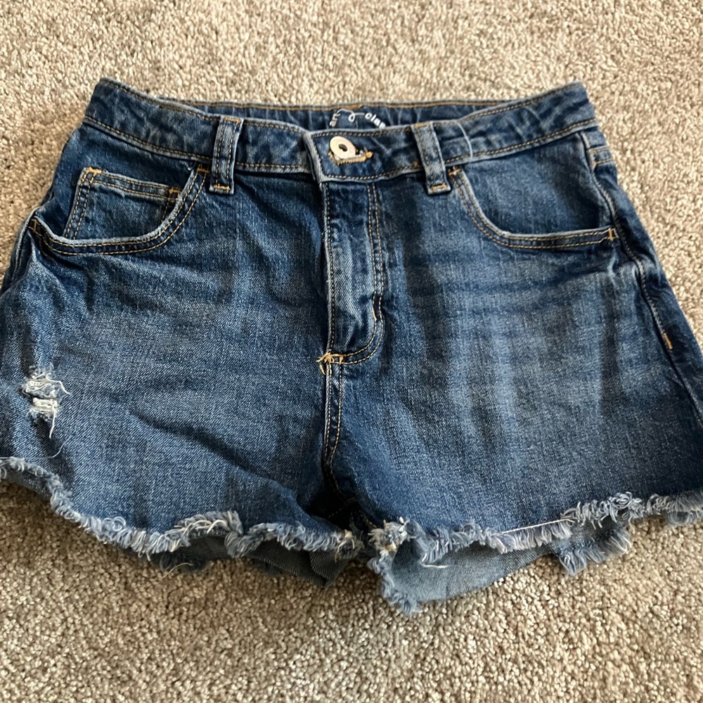 Girls Art Class Dark Blue Jean Shorts